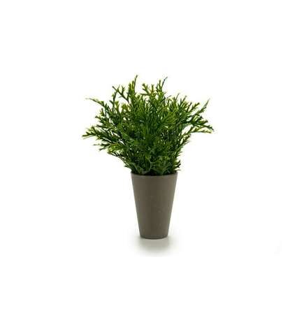 Vaso Ibergarden Verde Plastica 13 x 25 x 13 cm