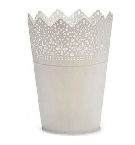 Vaso Ibergarden Bianco Plastica 15 x 18 x 15 cm