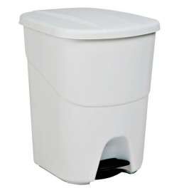 Secchio della spazzatura Denox 40 L Bianco Plastica
