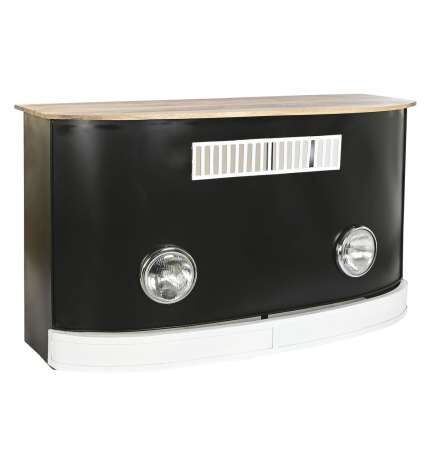 Mobile bar DKD Home Decor Bianco Marrone Nero 157 x 52 x 90 cm BAR