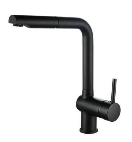 Rubinetto Monocomando Rousseau 4060541 Nero Acciaio inossidabile Ottone Rettangolare