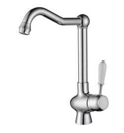 Rubinetto Monocomando Rousseau Grigio Chrome Acciaio inossidabile Ottone