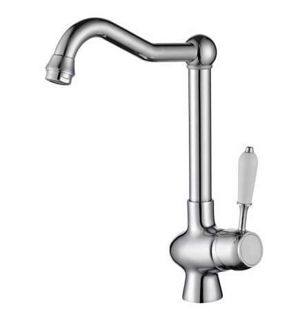 Rubinetto Monocomando Rousseau Grigio Chrome Acciaio inossidabile Ottone