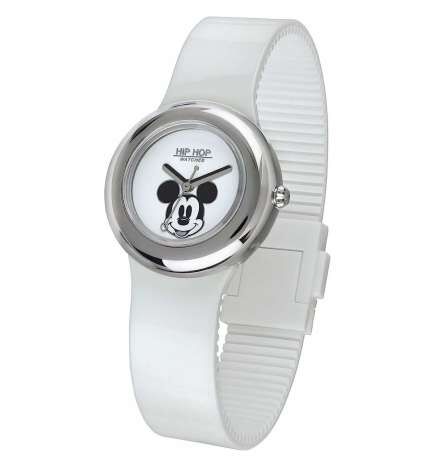 Zegarek Unisex Hip Hop MICKEY METAL WHITE Biały (Ø 32 mm)