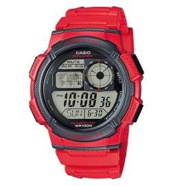 Orologio Uomo Casio WORLD TIME ILLUMINATOR Rosso (Ø 43 mm)