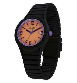 Orologio Uomo Hip Hop HWU1082 Nero Arancio