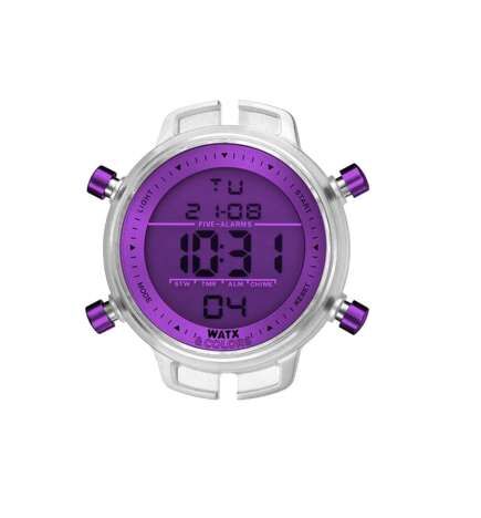 Orologio Unisex Watx & Colors RWA1712 Viola Violetta (Ø 46 mm)