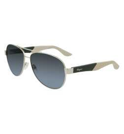 Occhiali da sole Uomo Salvatore Ferragamo SF275S6214758 Dorato Ø 62 mm
