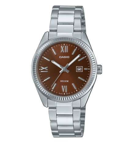 Orologio Donna Casio LADY DATE - BROWN (Ø 30 mm)