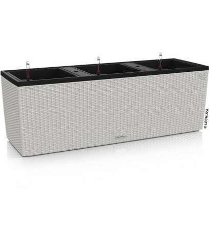Vaso Autoirrigante Lechuza Grigio chiaro 100 x 32,5 x 34,5 cm Rettangolare