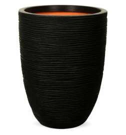 Vaso Capi Europe Nero Plastica Rotondo 34 x 34 x 46 cm