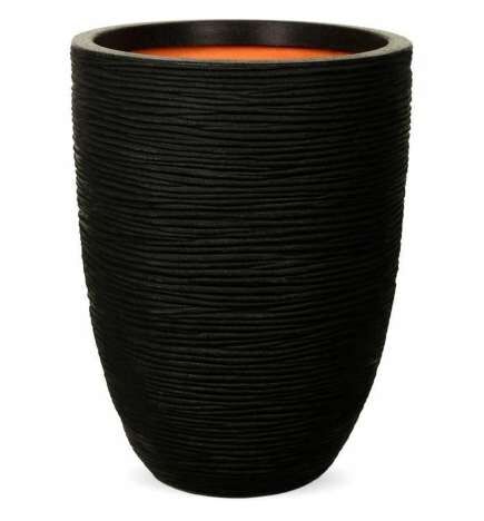 Vaso Capi Europe Nero Plastica Rotondo 34 x 34 x 46 cm