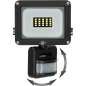 LED spotlight Brennenstuhl JARO D 10 W 1150 Lm Black Motion Detector (6500 K)