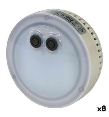 Lumière de piscine Intex 28503 12 x 12 x 6,5 cm Multicouleur (8 Unités)