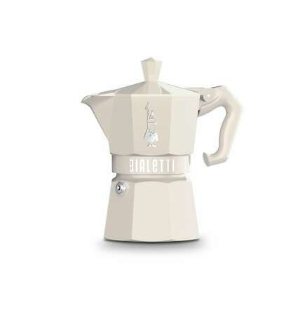 Caffettiera Italiana Bialetti MOKA EXCLUSIVE Crema Alluminio 3 Tazze
