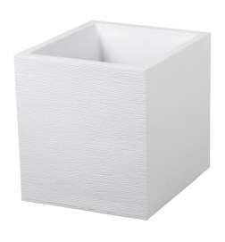 Bloempot EDA Rood Antraciet Donker grijs Plastic Vierkant 5 cm