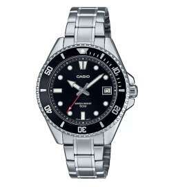 Orologio Uomo Casio MDV-10D-1A1VEF Nero Argentato (Ø 38,5 mm)