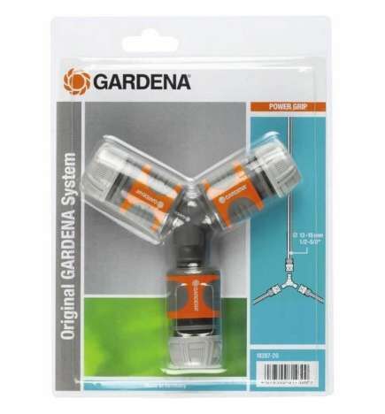 Connettore tubo Gardena 18287-20 Ø 15 mm 1/2" Triplo Sistema di irrigazione