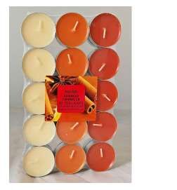 Candele profumate Magic Lights Arancio Cannella 30 Pezzi (30 Unità)
