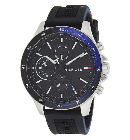 Orologio Uomo Tommy Hilfiger BANK Nero (Ø 46 mm)