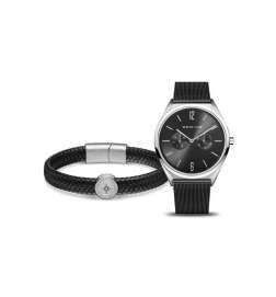 Zegarek Męski Bering 17140-102-GWP Srebrzysty (Ø 40 mm)