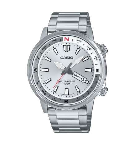 Orologio Uomo Casio MTD-130D-7AVDF Argentato (Ø 44 mm)