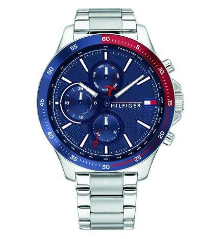 Orologio Uomo Tommy Hilfiger BANK Argentato (Ø 46 mm)