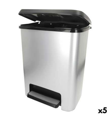 Secchio della spazzatura Curver Grigio Plastica 25 L (5 Unità)