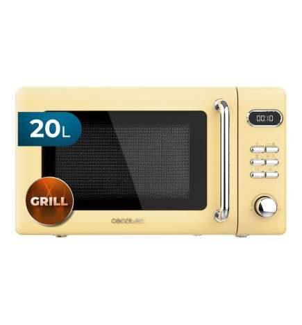 Microonde con Grill Cecotec 01713 Giallo 700 W 20 L (Ricondizionati A)