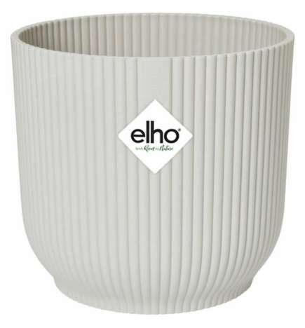 Vaso Elho   Ø 22 cm Bianco Plastica Rotonda