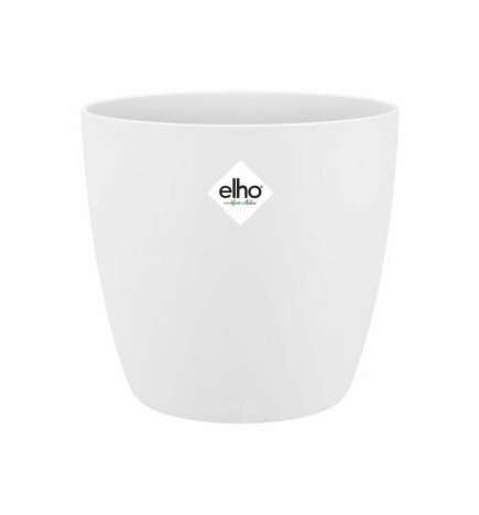 Vaso Elho Bianco Plastica Rotondo