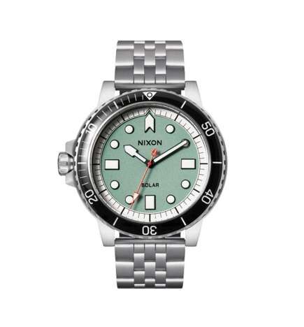Orologio Uomo Nixon A1402-5235 Verde Argentato