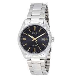 Orologio Uomo Casio DATE Nero Argentato (Ø 39 mm)