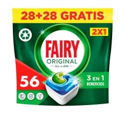 Pastiglie per lavastoviglie Fairy TODO EN 1 LIMON 56 Unità