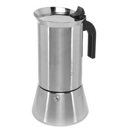 Caffettiera Italiana Bialetti Argentato Legno Acciaio inossidabile
