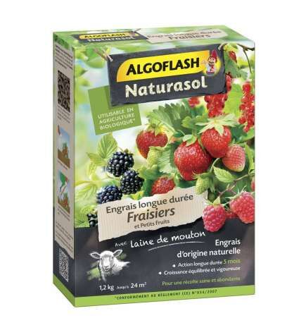 Fertilizzante per piante Algoflash Fragole, ribes nero, mora, mirtillo, lampone