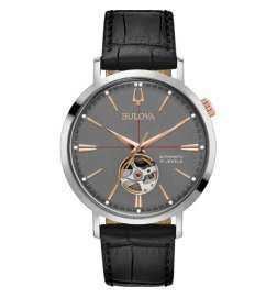 Orologio Uomo Bulova 98A187 Nero Grigio