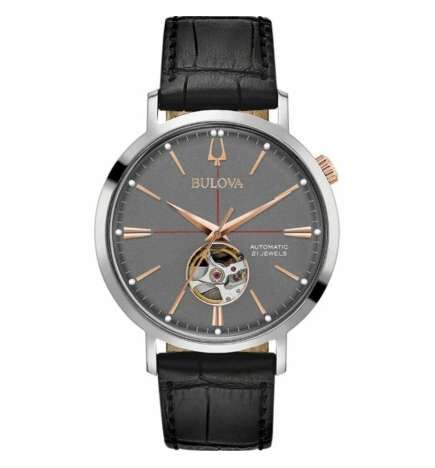 Orologio Uomo Bulova 98A187 Nero Grigio