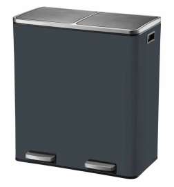 Secchio della spazzatura Kitchen Move Grigio Acciaio inossidabile 60 L