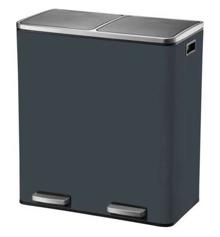 Secchio della spazzatura Kitchen Move Grigio Acciaio inossidabile 60 L