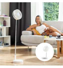3 in 1 Foldable Rechargeable Fan Fandle InnovaGoods Ø7,7'' 7200 mAh