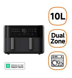 Friggitrice ad Aria Xiaomi DUAL ZONE AF 10L Nero 2700 W 10 L