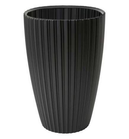 Vaso Garden ID Fancy Nero Polietilene 40 x 58 cm