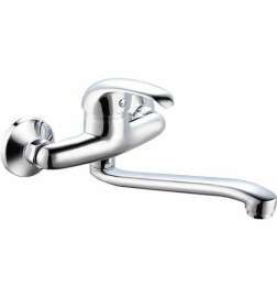 Rubinetto Monocomando Rousseau Mambo Grigio Metallo Ottone