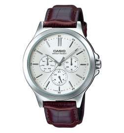 Orologio Uomo Casio MULTIFUNCTION SILVER, LEATHER (Ø 41,5 mm)
