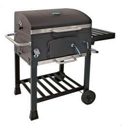 Barbecue a Carbone con Coperchio e Ruote Aktive 102 x 65 x 104 cm