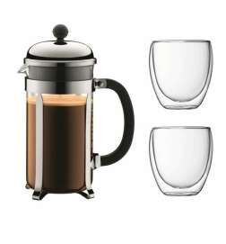 Cafetière with Plunger Bodum Grey 1 L 0,35 L (8 Units)