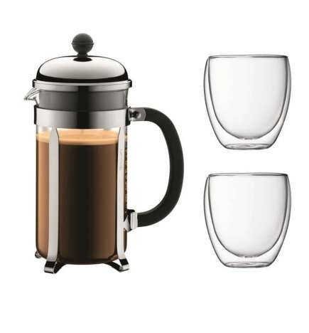 Cafetière with Plunger Bodum Grey 1 L 0,35 L (8 Units)
