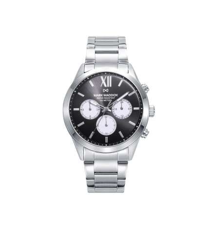 Horloge Heren Mark Maddox HM1009-53 Zwart Zilverkleurig (Ø 43 mm)