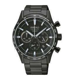 Orologio Uomo Seiko SSB415P1 Nero